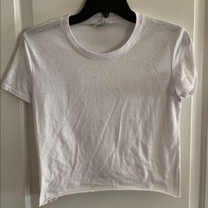 Firehouse White Cropped T-Shirt